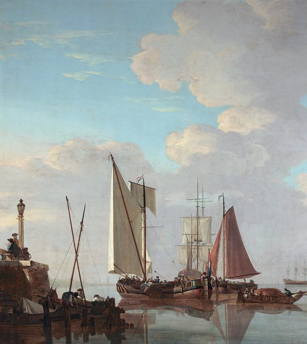 Entering a Dutch port Print
