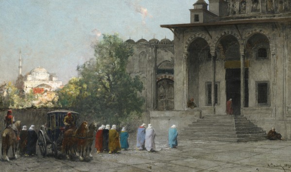 Entering mosque Print