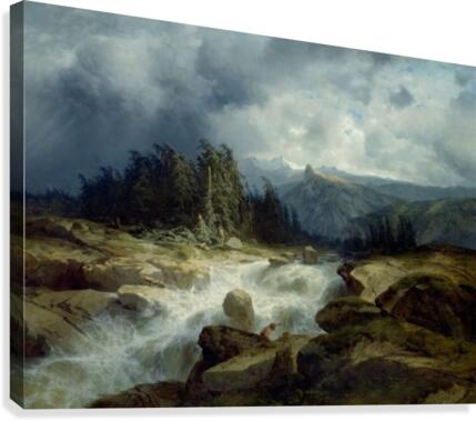 Mountains landscape Canvas Print