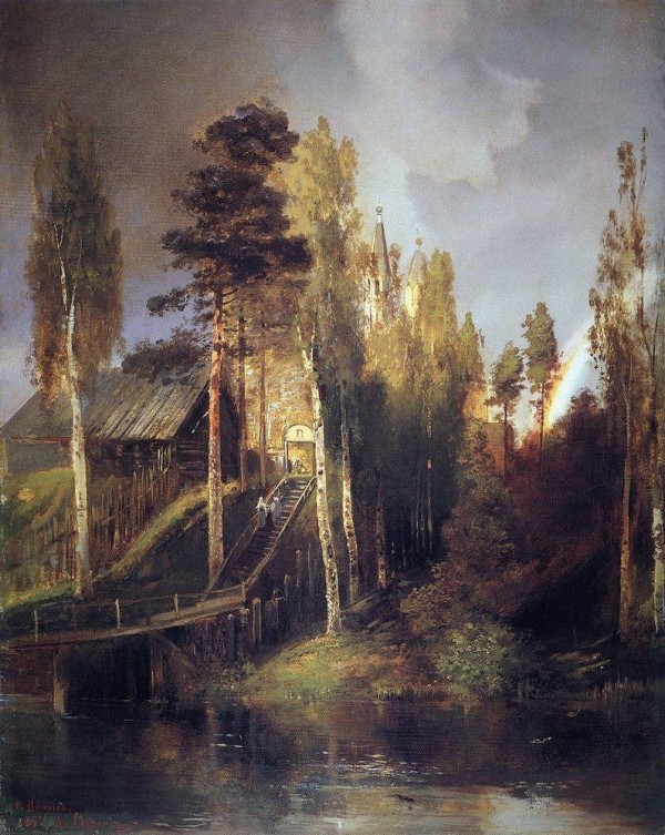 Monastery gate Print