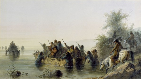 Bull Boating Print