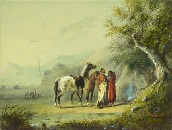 Camp Scene Print