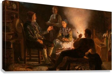 Serving dinner Canvas Print