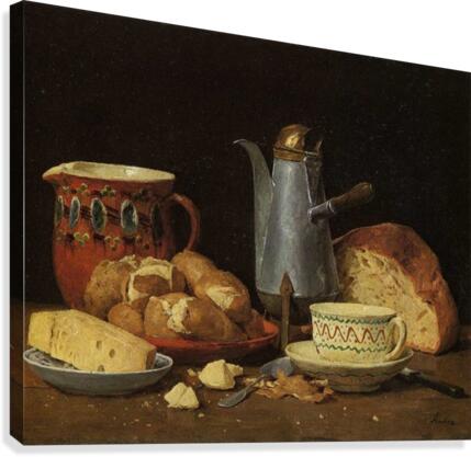 Kaffee Milch Canvas Print