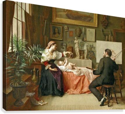 The young model  Canvas Print