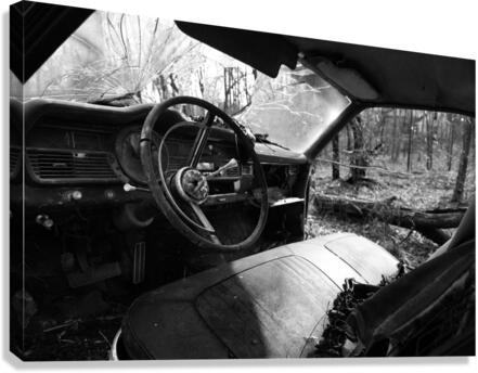 Deserted Dashboard Canvas Print