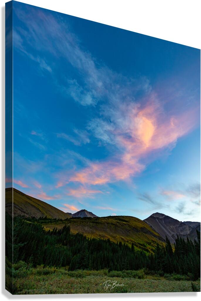 Mountain Sunset Canvas Print