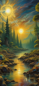 Abstract oil painting 