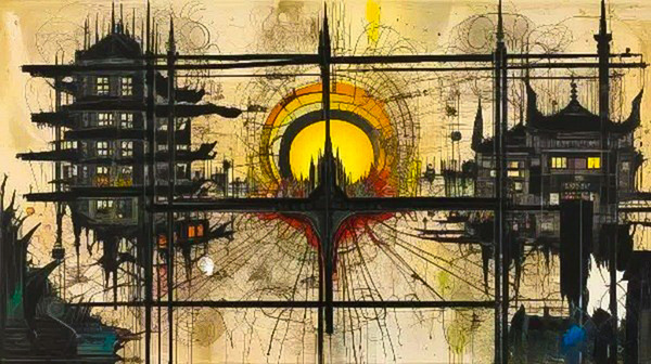 Abstract art by R O F