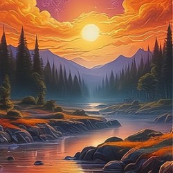 Abstract oil painting 