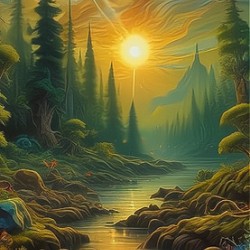 Abstract oil painting 