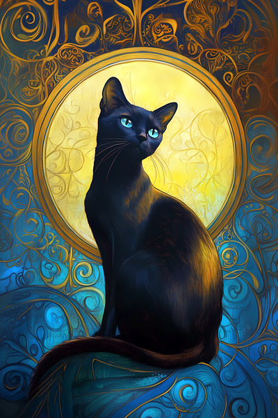 Luna cat Print