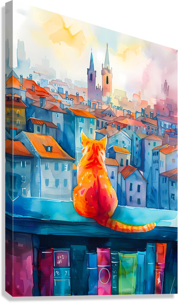 City Cat Canvas Print