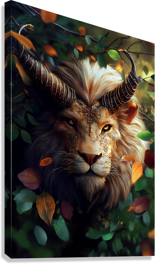 Demon Lion Canvas Print