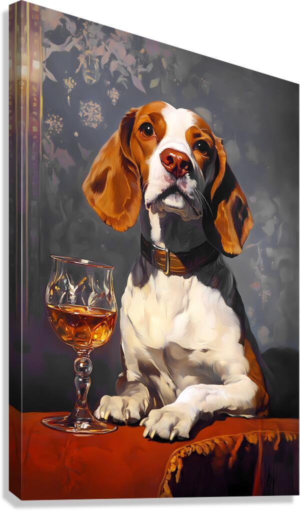 Brandy Dog Canvas Print