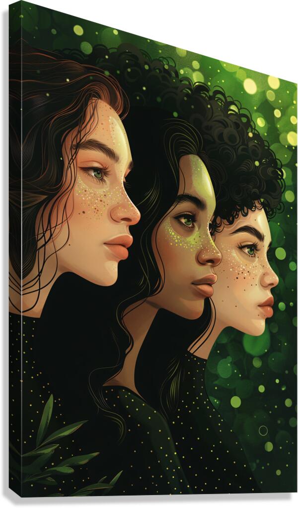 Three sisters Canvas Print