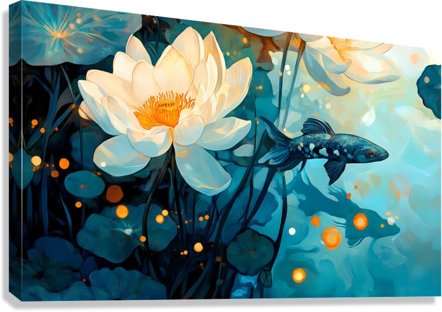 pond fish Canvas Print