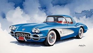 Corvette 1957 C2 WC1 by Anselmo Diaz