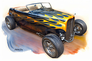 Hot Rod Custom Coupe by Anselmo Diaz