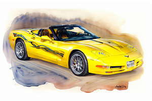 2005 C6 Corvette  by Anselmo Diaz