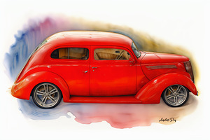 Hot Rod Roadster  WC by Anselmo Diaz