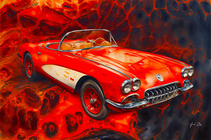 Corvette C2  1957 8 by Anselmo Diaz