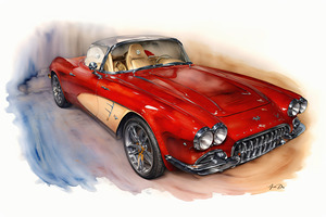 Corvette C2 1957 10 by Anselmo Diaz
