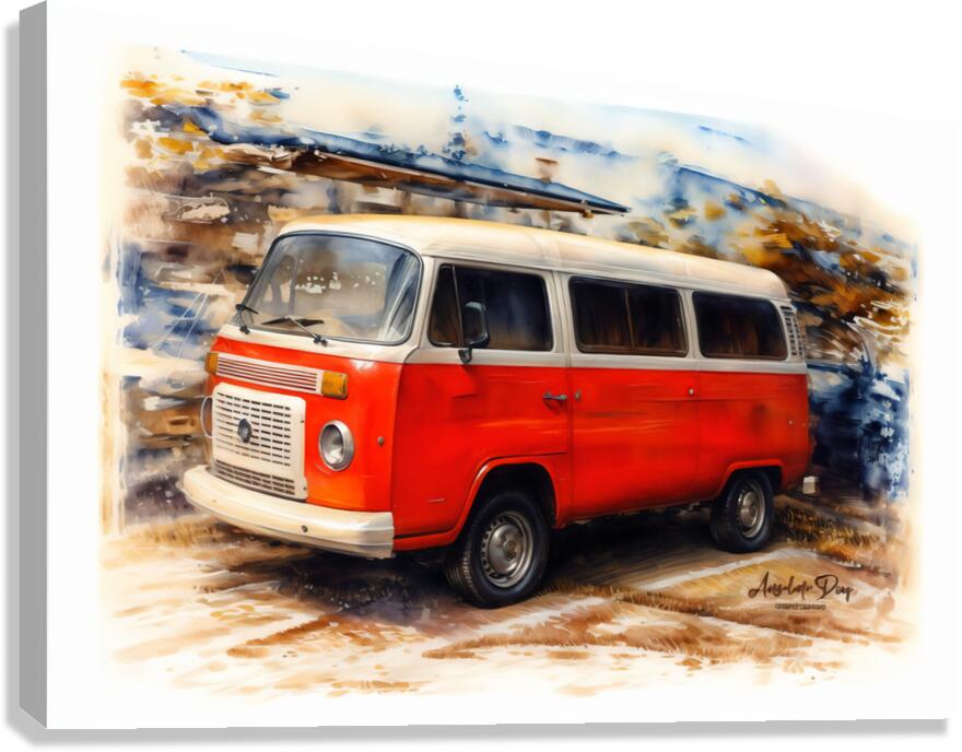 Mini bus Van Canvas Print