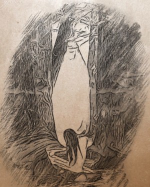 Alone in Her Wonderland of Stillness