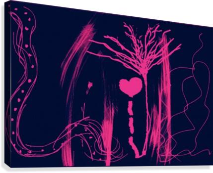 Eating vibrant light  Canvas Print