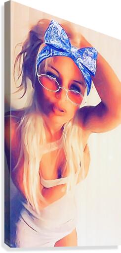 Island Girl sunshine Memoir Canvas Print