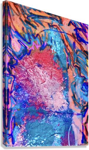 Minds Time Melting into Colors Canvas Print