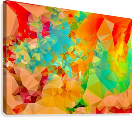 Berry Sun Burst Canvas Print