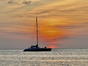 Sailing At Sunset