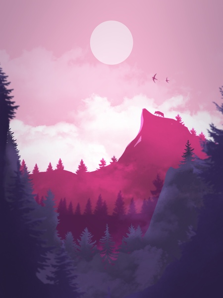 Purple Mountain Print