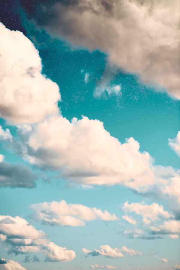 Beneath a steel blue sky Print