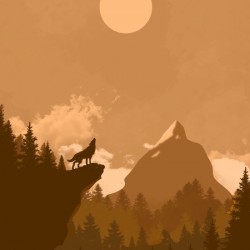 Mountain Wolf Day