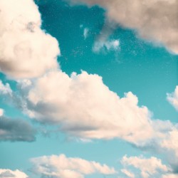 Beneath a steel blue sky