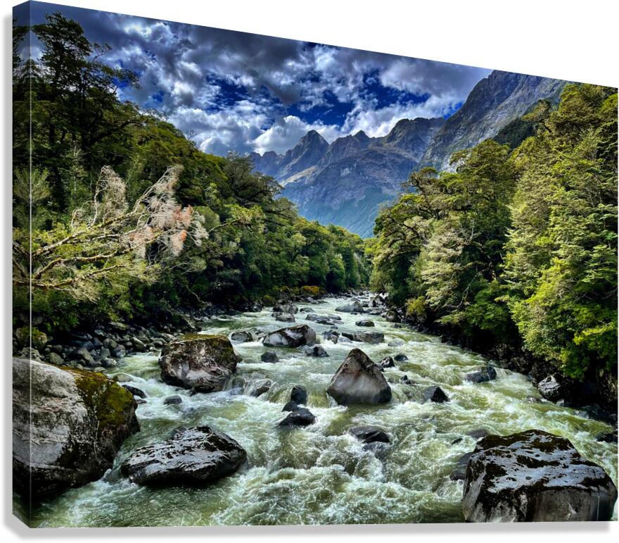 River Raw Canvas Print