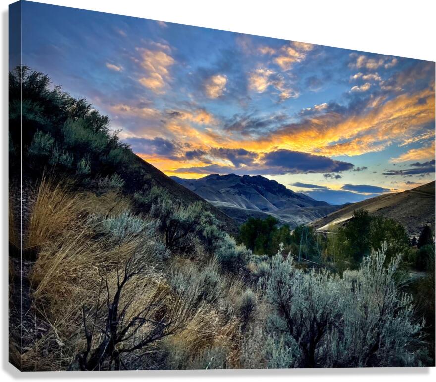 Elk Bend Sunset Canvas Print