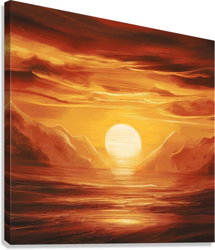 capture the enchanting magic of an early morning Canvas Print