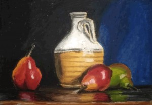 water with fruit 
