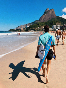people on brasilian beach