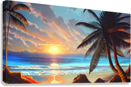 Playa Tropical Canvas Print