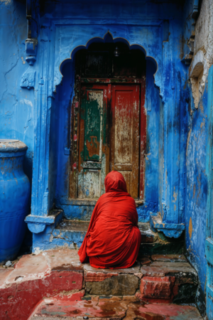 Girl at the Door