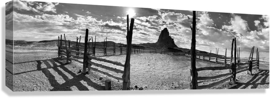 Agathla Peak Corral  Canvas Print