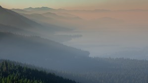 Lake Tahoe while California Burns - Color
