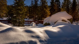 Snow drift at Dusk