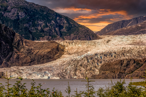 Mendenhall Glacier Sunset
