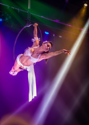 Cirque Le Noir Aerial Ring Close 